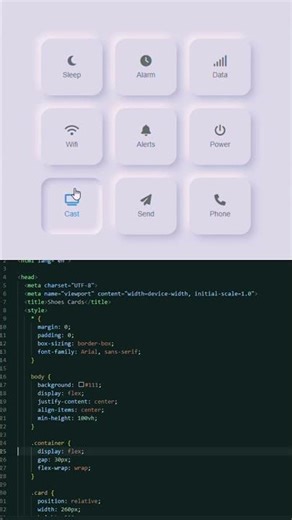 99% developer is ko banya ma galti karta ha 📱🔥#css #webdesign #shorts#notificationpanel