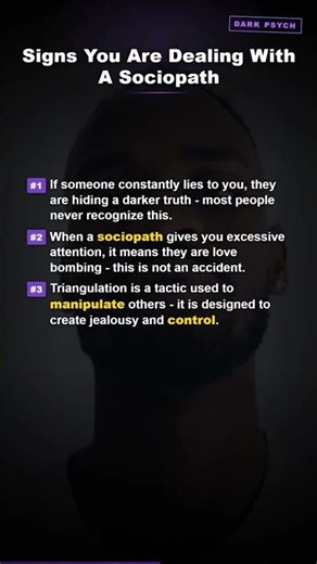 Sociopath Warning Signs