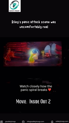 Safety Troop Community | The panic-attack scene in Inside Out 2 is one of the most accurate portrayals of anxiety in mainstream films. It shows real symptoms:... | Instagram