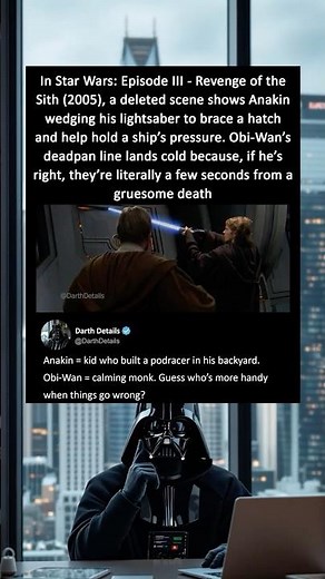 In Revenge of the Sith (2005), a deleted scene shows that Anakin was right