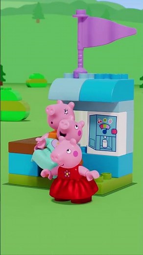 Pioggia, pioggia, vai via al Luna Park! 🎡 #PeppaPigTales #Shorts #LEGODUPLO