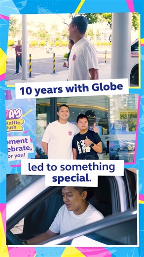 44K views · 229 reactions | A decade-long journey with Globe shifted to an epic win!  Check out how Mark, a loyal Globe Postpaid customer of 10-years, took his shot at the #GDayGRaffleRush and won a BYD Atto 3 Dynamic Battery Electric Vehicle! Don’t miss out on other exciting experiences and perks like FREE P500 ACMobility EV charging credits! Download the GlobeOne app now. #GDayJustForYou #GoForwardTogether | Globe Telecom | Facebook
