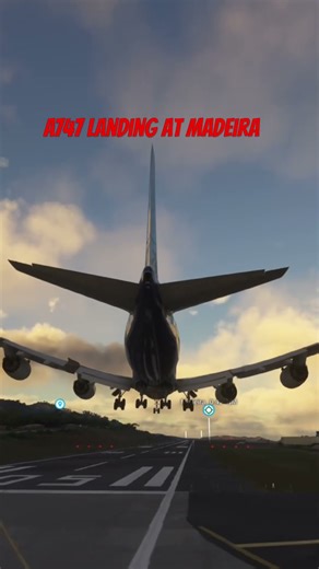 747 landing madeira