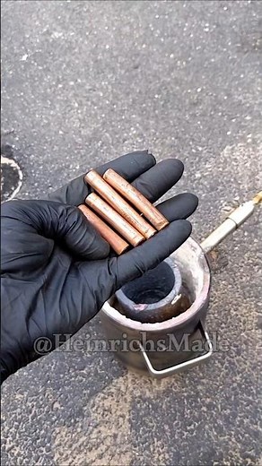 Copper Casting - Melting Copper Tubing #copper #diy #howto