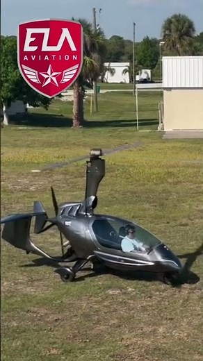ELA Jump Takeoff Gyrocopter #aviation #gyro #flying #gyrocopter #rotax #automobile #giro #jump
