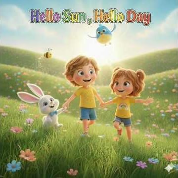 Hello Sun, Hello Day! 🌞 | Fun Morning Song for Kids | Sunny, Lila & Friends Dance in the Meadow.