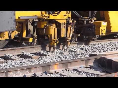 Ballast Tamper in Action at the Weston Tunnel