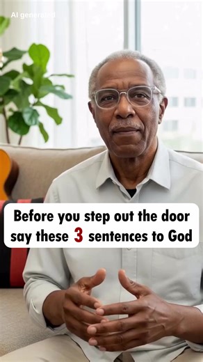 Before you step out the door, say these 3 sentences to God. #ai #Jesus #faith #prayer #christiantiktok