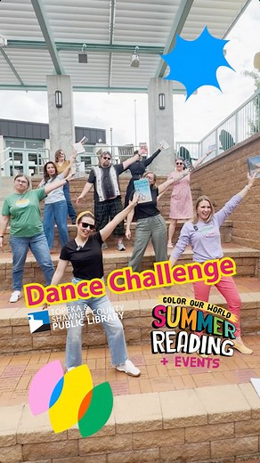 5.4K views · 88 reactions | Grab a book and do our Summer Reading Dance with us! Challenge your friends! #topeka #library #dancechallenge #summer | Topeka & Shawnee County Public Library | Facebook