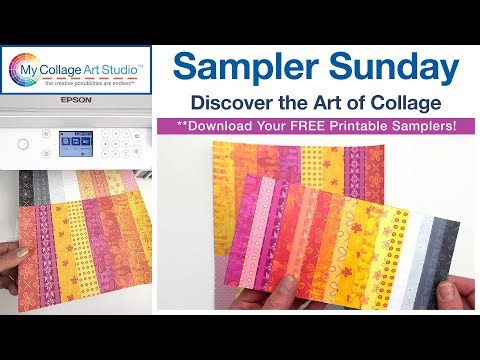 🎨 How to Make a Color Spectrum Collage Panel | Sampler Sunday