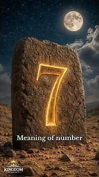 Why the Number 7 Appears Everywhere in Scripture #BibleMystery #BiblicalNumbers