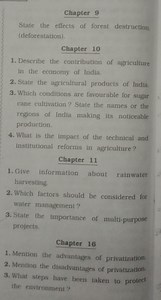 Chapter 9State the effects of forest destruction. (deforestati... | Filo