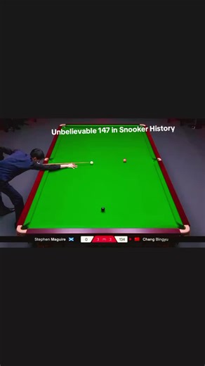 Unbelievable 147 Break in Snooker History
