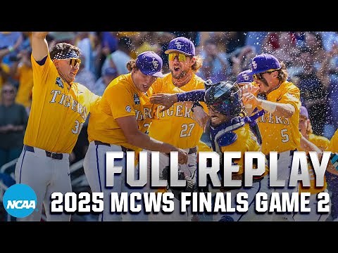 LSU vs Coastal Carolina: 2025 Men's College World Series Finals Game 2 | FULL REPLAY