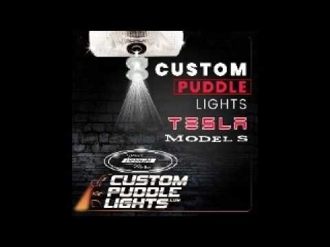 Custompuddlelights.com Installation for Tesla Model S/X 2021+ Puddle Lights Installation