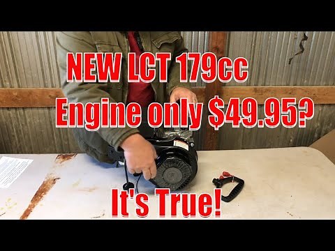 179cc 4.8 HP LCT Snow Engine $49.95! Unboxing and Review Cheaper Than Harbor Freight Predator 212cc