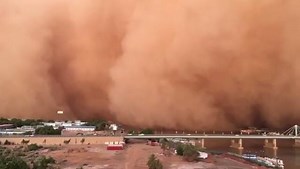 10K views · 212 reactions | Approaches dust storm (Haboob) in Khartoum, Sudan on June 2, 2017 | Severe Weather World | Facebook