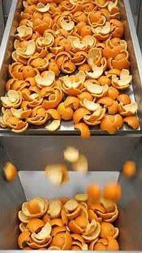 🍊 Thousands of Orange Peels Become THIS?! 🤯 | Amazing Factory Process #shorts #howitsmade