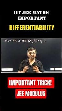 Modulus Function Problem Solving Trick! JEE 2025 #jeepreparation #differentiability #jeemaths