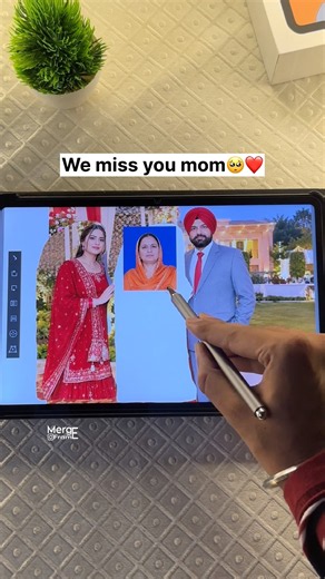 Best surprise gift for family 🥺❤️ | Digital Merge | Family Photo Merge #shorts #merge #digitalart