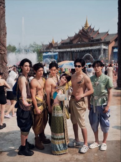 泼水节复仇战：彩妆变身，浑身白皙！
