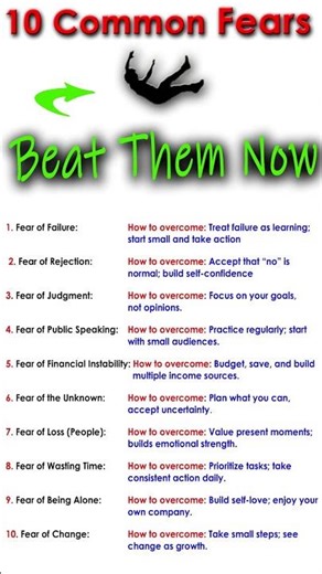 10 Common Fears & How to Beat Them