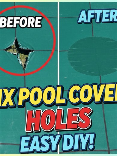 Cómo reparar la cubierta de la piscina con agujeros