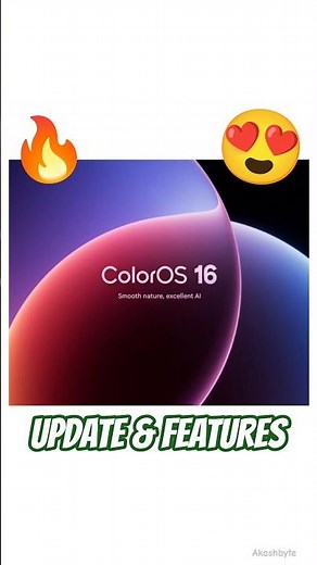 Color OS 16 - Features and Device List 😍🔥