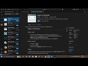Microsoft Visual Studio Code - How to view HTML code in a browser