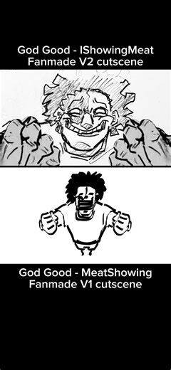 I used sketches to help visualize it better art wise, the art seen in the v2 is not final lines #fnf #aethos #ishowspeed #animation #song