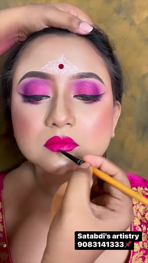 6.1K views · 128 reactions | #follow #advancedtechnology #kolkabride #kolkabride#bridalmakeupinkolkata #makeupfantastic #makeupfan #eyemakeup #hairartist | Satabdi Bala Sardar | Facebook