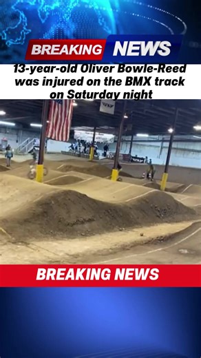 Oliver Ball-Reed, 13, was hurt while riding on a BMX track Saturday night and died soon after from his injuries. Coroners have ruled his death an accident.#news #fyp #breakingnews #BMX
