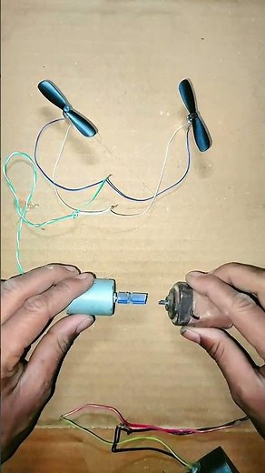 Free Electricity Generator Using 2 Motors 😱 | DIY Science Experiment