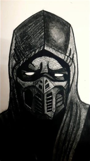 scorpion sketch from mortal Kombat #shorts #art