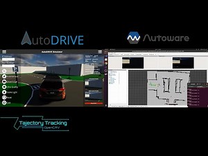 Autoware on OpenCAV in Tiny Town | AutoDRIVE Simulator | AutoDRIVE-Autoware Integration