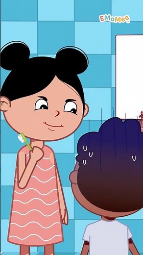 Why Do Humans Brush Every Day 🪥 | EMoMee #shorts #educationalvideo #kidslearning