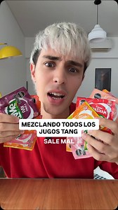 Mezclando todos los jugo Tang para crear el definitivo, este experimento salió muy mal jajaja #elquepruebacosas #experimento #jugotang #tang #mezclando #mezclandosabores | Gaby Bailo