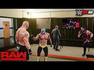 WWE 2K18 Story: Rey Mysterio Screws Roman Reigns Opportunity Raw 2018 ft. Lesnar, Jeff Hardy -Part 2