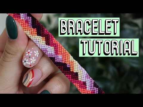 Woven Arrowhead Bracelet Tutorial [CC] || Friendship Bracelets