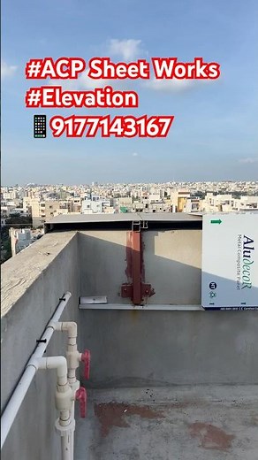 ACP Sheet Clading #acpsheet #elevation #exterior #project #construction #reels #ytshorts ct