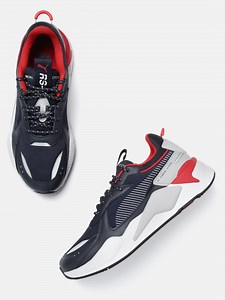 Buy Puma Unisex Rs X Core Navy Blue Solid Running Shoes -  - Footwear for Unisex