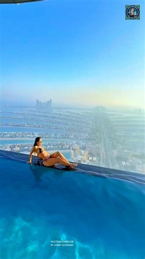 This girl is swimming infinity pool🤯😔😱#shorts#viralvideo#shortvideo#shortsfeed#short#trending#facts