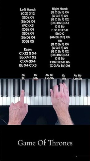 Game of Thrones Theme (SLOW EASY PIANO TUTORIAL)