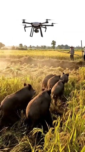 Smart Farming Drone Protection Strategy 🚁🌾🛰️ #rurallife #villagelife #smartfarming #dronetechnology