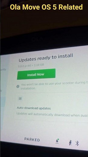 Ola Scooter movie OS5 Release #ola #moveos5