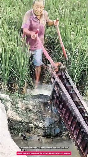 Manual Chain Water Pump Machine for Rice Field Irrigation with 800 L/hour Flow