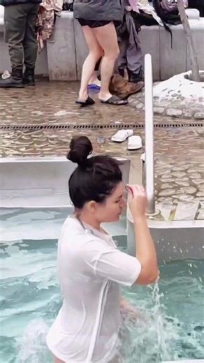 Brave Girl Takes on Ice Bath Challenge