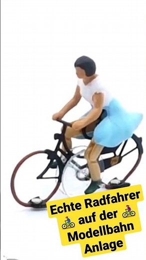 Echte Radfahrer auf der Modellbahn Anlage - Magnorail macht es möglich