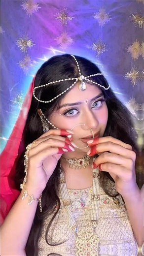 Lajjati radha si main🤭 #makeup #glam #glamlook #makeupartist #makeuptutorial #fypシ゚viral #fypシ