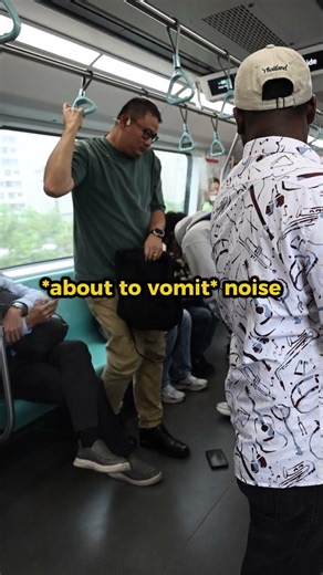 Vomit Prank on Train!